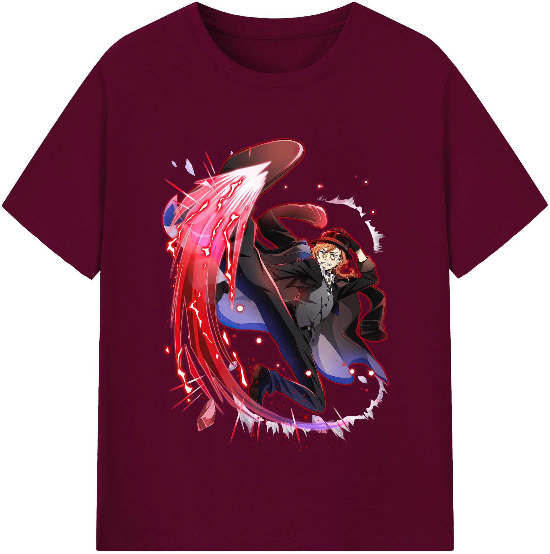 （画像用） 文豪ストレイドッグス Bungo Stray Dogs レディースカジュアルプリントTシャツ（綿100％）